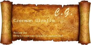 Czerman Gizella névjegykártya